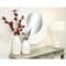 Set of 2 White Porcelain Contemporary Vase, 7" x 12"